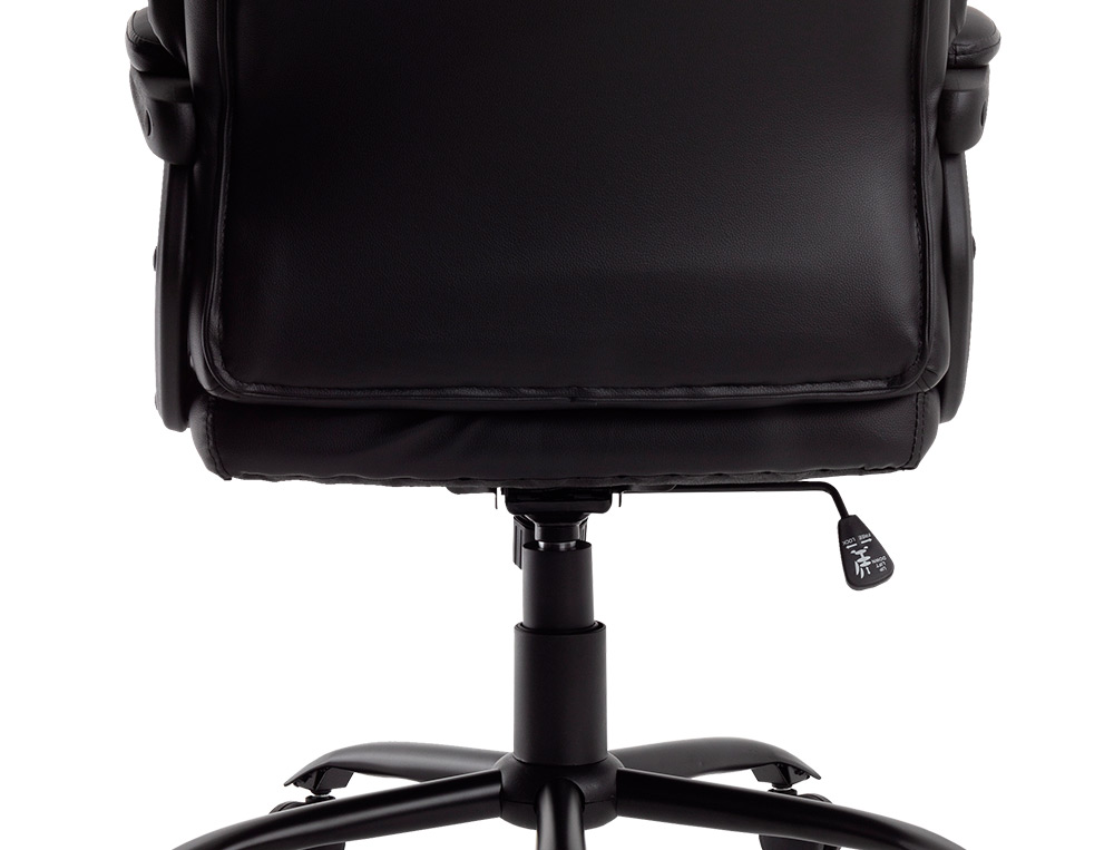 SILLA Q-CONNECT DIRECCION BOLZ ANO SIMIL PIEL BASE METALICA ALT MAX 1260 ANC 650 PROF 730 MM RUEDAS PREMIUM COLOR NEGRO