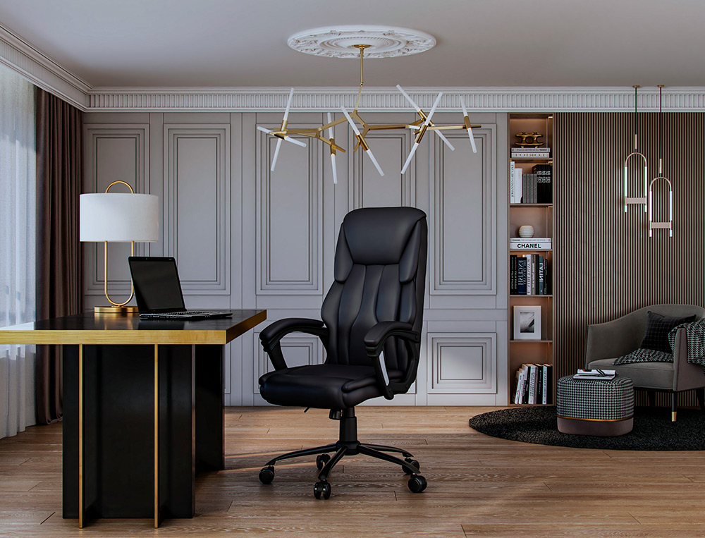 SILLA Q-CONNECT DIRECCION BOLZ ANO SIMIL PIEL BASE METALICA ALT MAX 1260 ANC 650 PROF 730 MM RUEDAS PREMIUM COLOR NEGRO