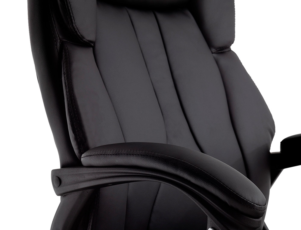 SILLA Q-CONNECT DIRECCION BOLZ ANO SIMIL PIEL BASE METALICA ALT MAX 1260 ANC 650 PROF 730 MM RUEDAS PREMIUM COLOR NEGRO