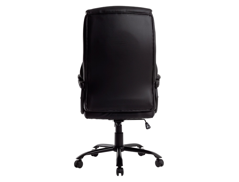 SILLA Q-CONNECT DIRECCION BOLZ ANO SIMIL PIEL BASE METALICA ALT MAX 1260 ANC 650 PROF 730 MM RUEDAS PREMIUM COLOR NEGRO