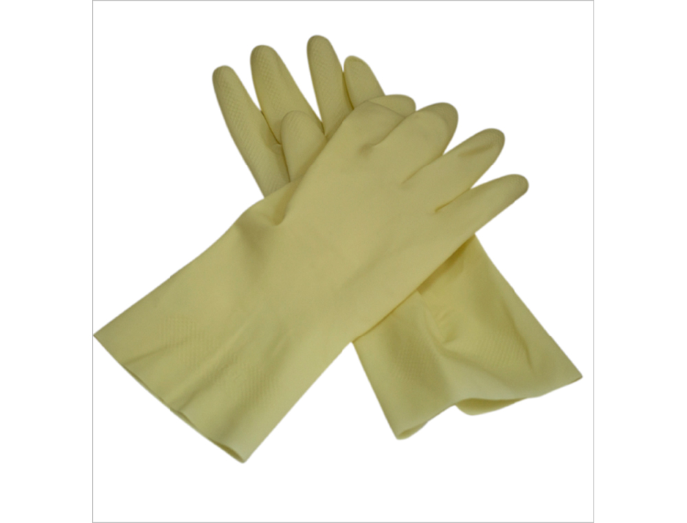 GUANTES DE LATEX SATINADOS CON RELIEVE ANTI DESLIZANTE SIN POLVO PAR TALLA GRANDE