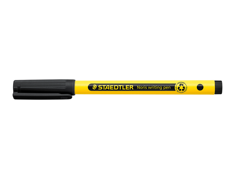 ROTULADOR STAEDTLER NORIS WRITING PEN 307 TINTA BASE DE AGUA PUNTA FINA TRAZO 0,6 MM NEGRO