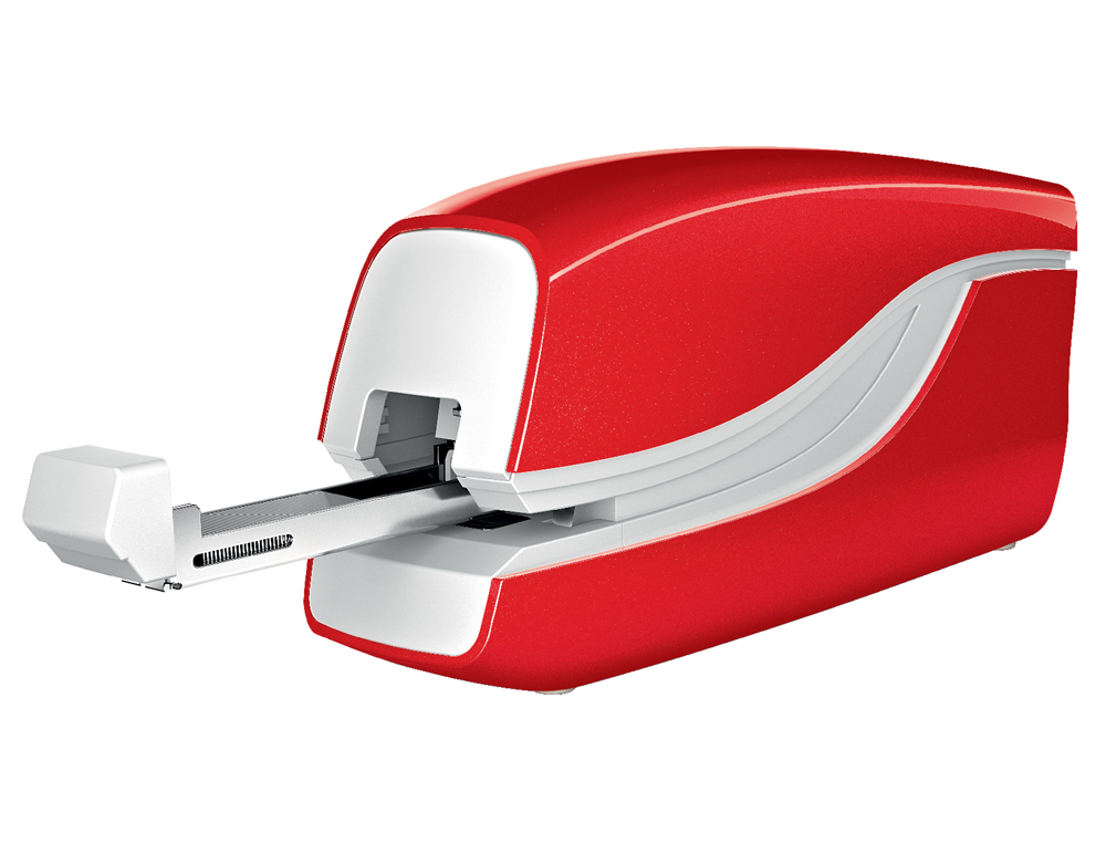 GRAPADORA PETRUS ELECTRICA E-310 CONTACTLESS ROJO METALIZADO CAPACIDAD 12 HOJAS USA GRAPAS N 10